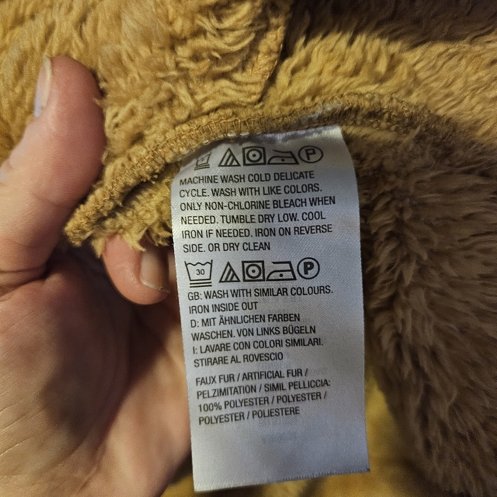 d&Co fuzzy hooded jacket XSMALL - Picture 11 of 11